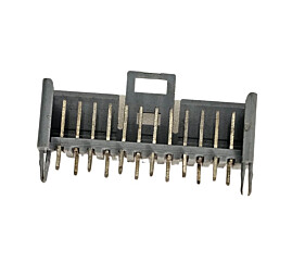 Conector MSFW100B 12 Vias Macho 180° Cinza