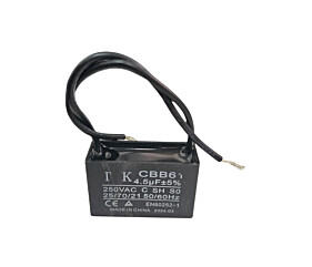 Capacitor de Ventilador 4.5uF x 250Vac Fio CBB61 TK
