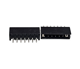 Conector 7 Vias Macho 180° Preto