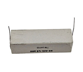 Resistor 39K 15W 5% Porcelana Branca