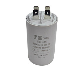 Capacitor Polipropileno 35uF x 400Vac 50/60Hz Plástico Faston Cbb60 Tk