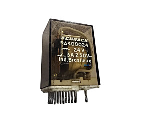 Rele RA400024 24V 3A 250V 14 Terminais Schrack