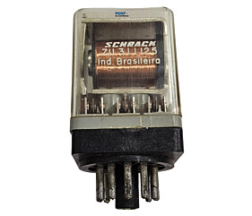 Rele ZU311125 Schrack 11 Terminais