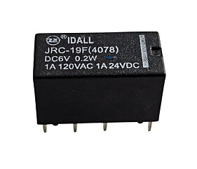 Rele JRC-19F (4078) DC6V 0.2W 1A 120V 24VDC Idall
