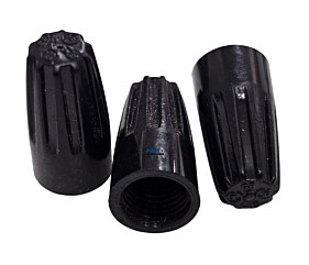 Conector de Torçâo 144 Preto Para Fio 0,8 A 2,6Mm