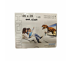 Splitter Hdmi 4K x 2K 1x2 1.4B Full Hd 1080P 1