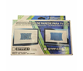Suporte Fixo de Parede Para Tv Lcd STPF43 Preto 19"-32'' Multivisão 1