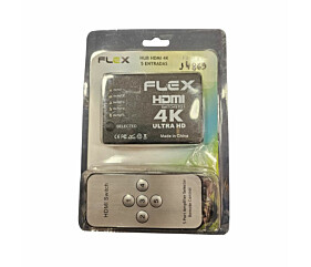 Switch Hdmi 4K 5 Entradas Com Controle Remoto Flex 1