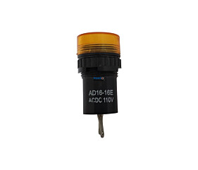 Sinalizador AD16-16E Ac Dc 110V Amarelo