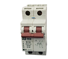 Disjuntor Bipolar 10A BKM B10 240/415Vav 10kA LG