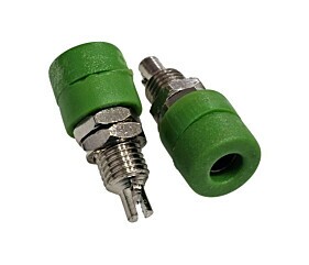 Borne B57 Para Pino Banana 4MM Verde