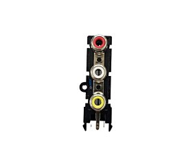 Borne Rca Triplo Vertical 