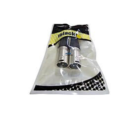 Conector Canon 3 Pinos Macho Tipo Neutrik Preto