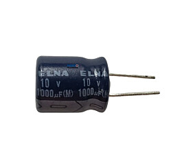 Capacitor Eletrolítico 1000uF x 10V RD 85º Elna