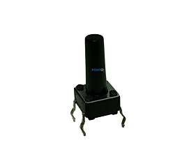 Chave Tactil KFC-A06 6X6X13 4 Terminais 180º Preto