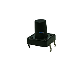 Chave Tactil KFC-A06 12X12X12 4 Terminais 180º Preta