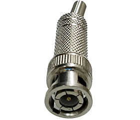 Conector BNC Macho Com Mola e Parafuso 4MM