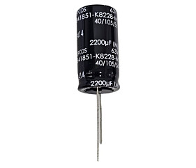 Capacitor Eletrolítico 2200uF x 63V RD 105º Epcos 
