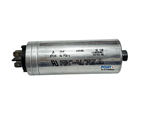 Capacitor Polipropileno 30uF x 400Vac 50/60Hz Aluminio Com Parafuso de Fixação Epcos