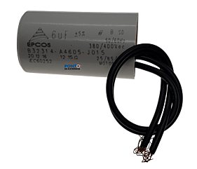 Capacitor Polipropileno 6uF x 380/400V 50/60Hz Plástico Fio Epcos