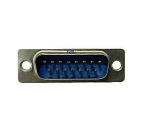 Conector DB15 Macho Solda Fio 180º 