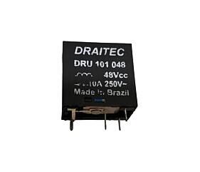 Relé Draitec DRU 101 048 48Vcc 10A 250V