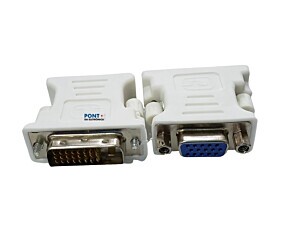 Adaptador Conversor DVI 24+1 Macho Para VGA Femea