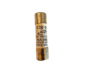 Fusível 15A 500V 120Ka Retardado 10X38 250-15-500 DCA