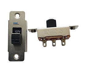 Chave HH SS22K15 110V/220V Deslizante 6Terminais 1,5A 250V 3A 125V Aste G7