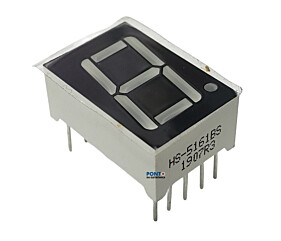 Display Anodo HS-5161BS Mascara Preta Luz Vermelha