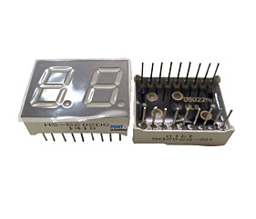 Display HS-5202DG Anodo 7Seguimentos Mascara Cinza Luz Verde