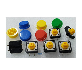 Kit 6 Chaves Táctil Push Button 12x12 Para Arduino