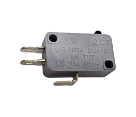 Chave Micro Switch KW11-7-1 16A 250V 3 Terminais Cinza