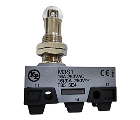 Micro Chave Fim de Curso 16A 250V M3S1 Com Roldana Kap