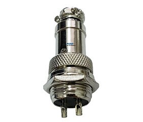Conector Mike LS-3001 3008 2 Vias Macho / Fêmea 