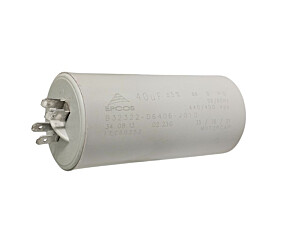 Capacitor Polipropileno 40uF x 440/450Vac 50/60Hz Plástico Faston Epcos