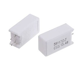 Resistor 47R 5W Radial Porcelana 