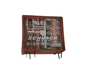 Relé RP010012 12V Schrack 5 Terminais