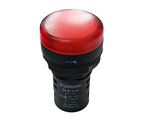 SLS-110 Sinalizador 22mm Vermelho 110V Código 05141.0104.03 Soprano