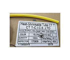 Termo Retrátil 6MM Amarelo