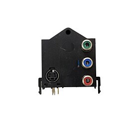 Tomada Rca Tripolar Vertical Vermelha Azul e Verde